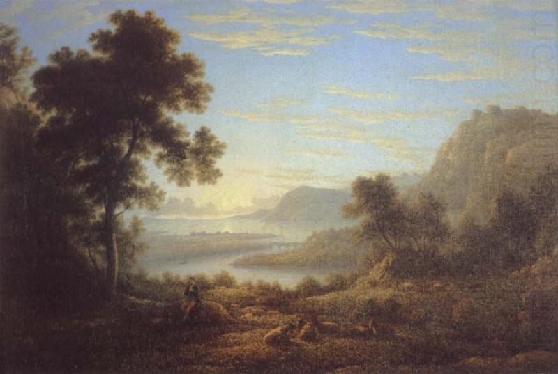 Landscape with piping shepherd, John glover